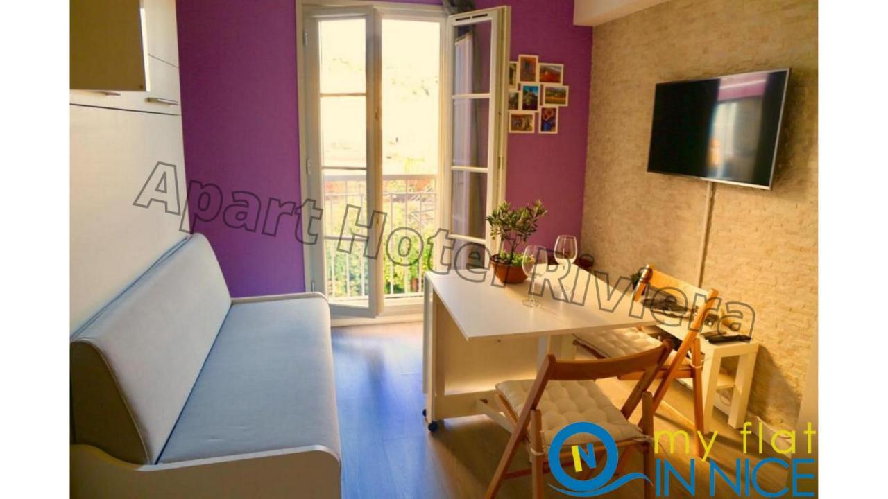 Aparthotel Riviera Nice Cote D'Azur - Old Town - Studio Ac - Sea View - 50M Promenade Des Anglais- La Maison Linda المظهر الخارجي الصورة